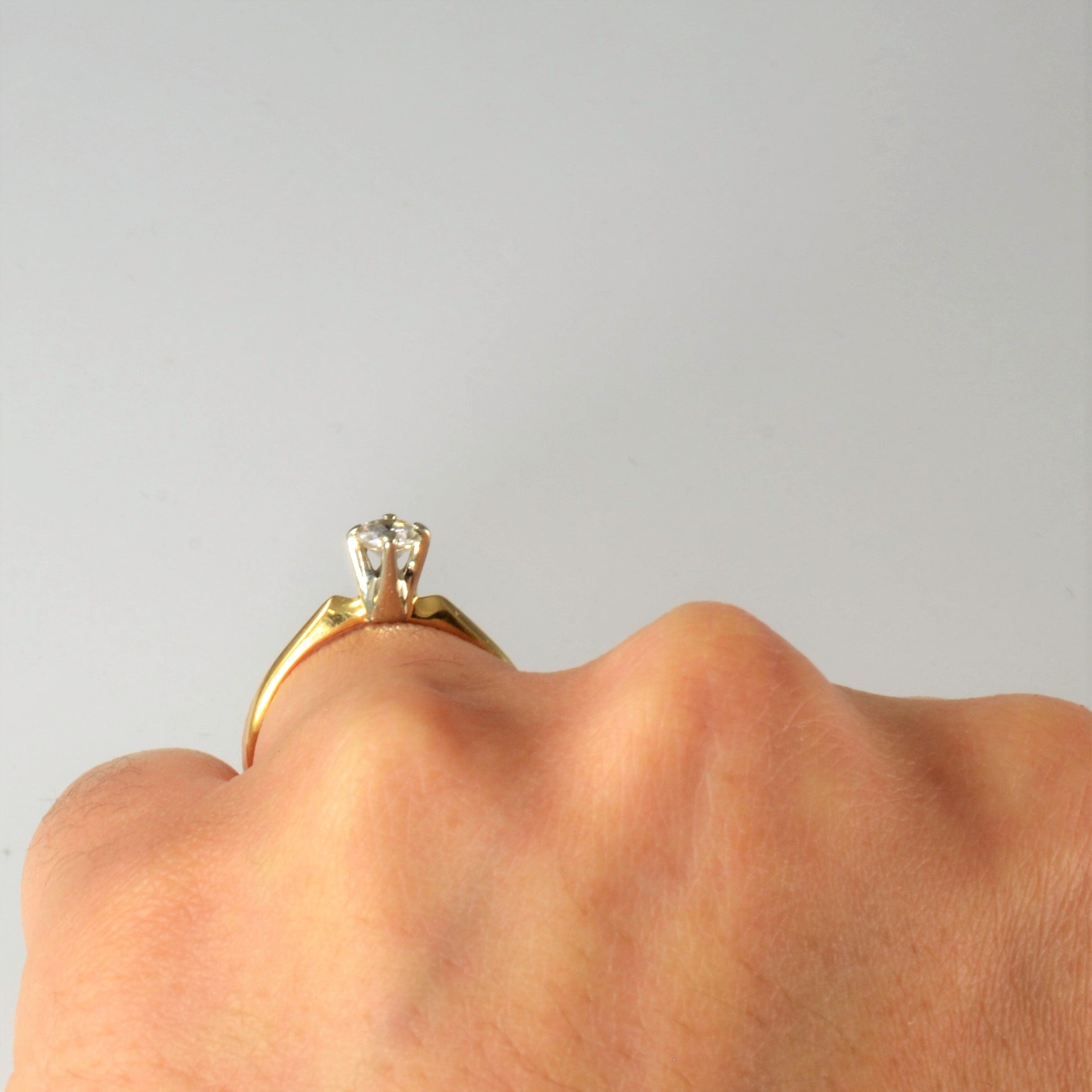Orange Blossom' 1930s Solitaire Diamond Ring | 0.27ct | SZ 6.5 |