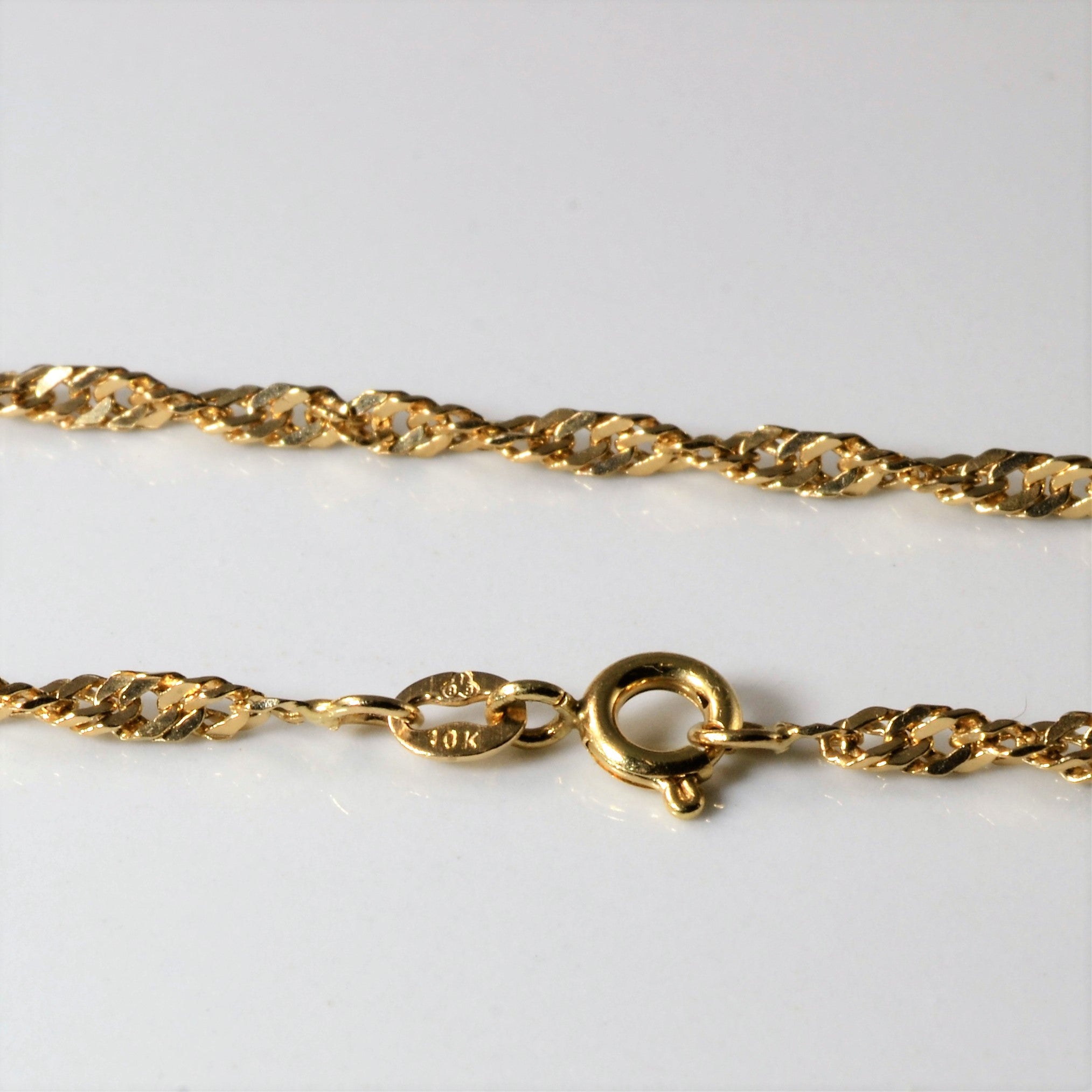 10k Yellow Gold Singapore Chain | 22" |