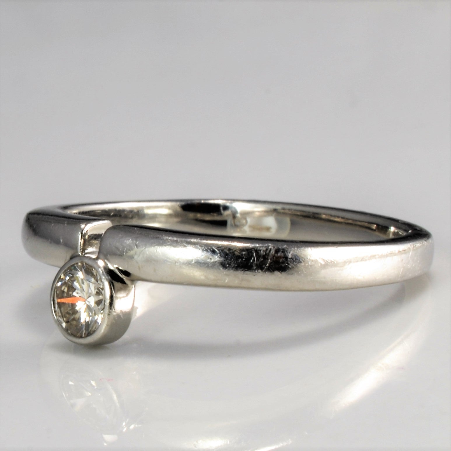 Bezel Set Diamond Ring | 0.24 ct, SZ 6.5 |