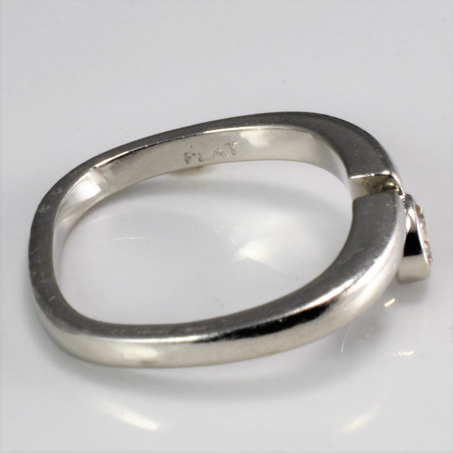 Bezel Set Diamond Ring | 0.24 ct, SZ 6.5 |