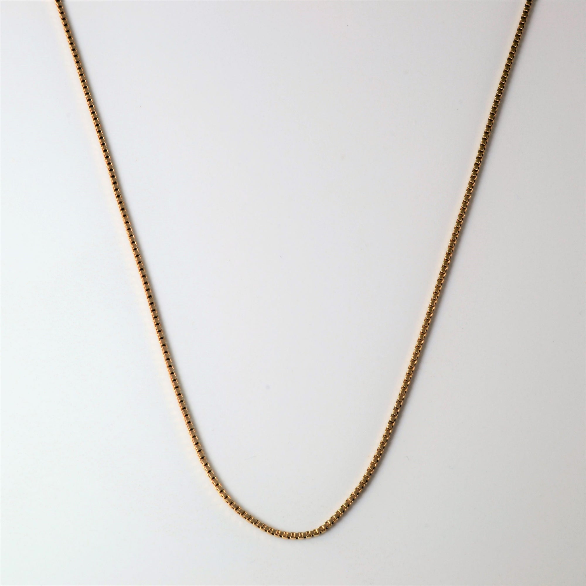 10k Yellow Gold Box Chain | 16