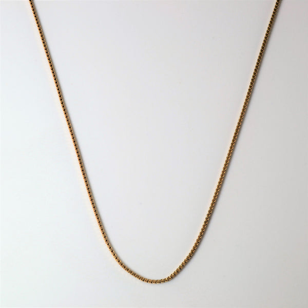 10k Yellow Gold Box Chain | 16