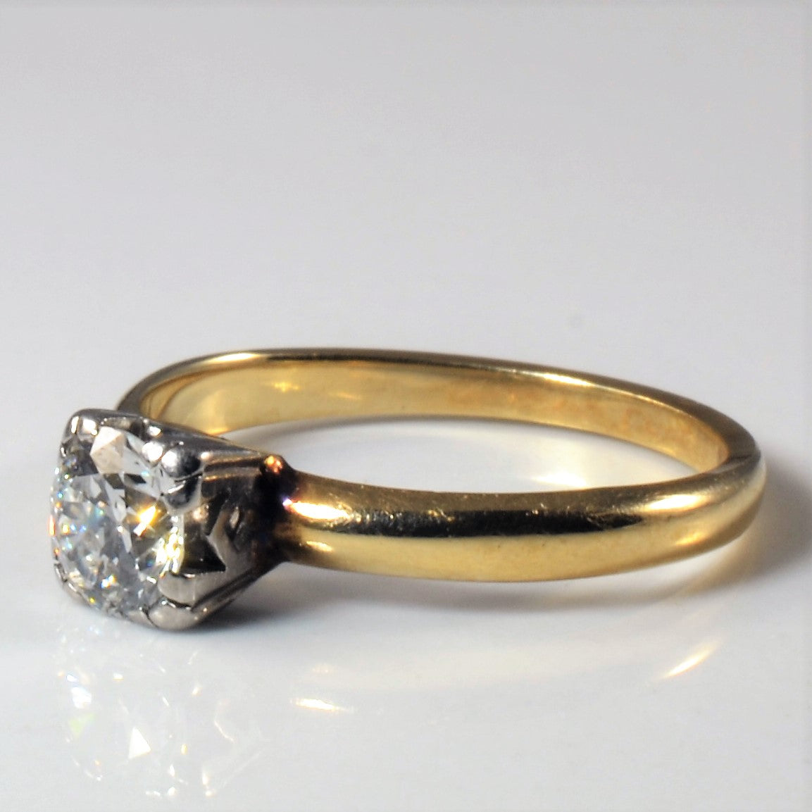 1930s Solitaire Diamond Engagement Ring | 0.46ct | SZ 4.75 |