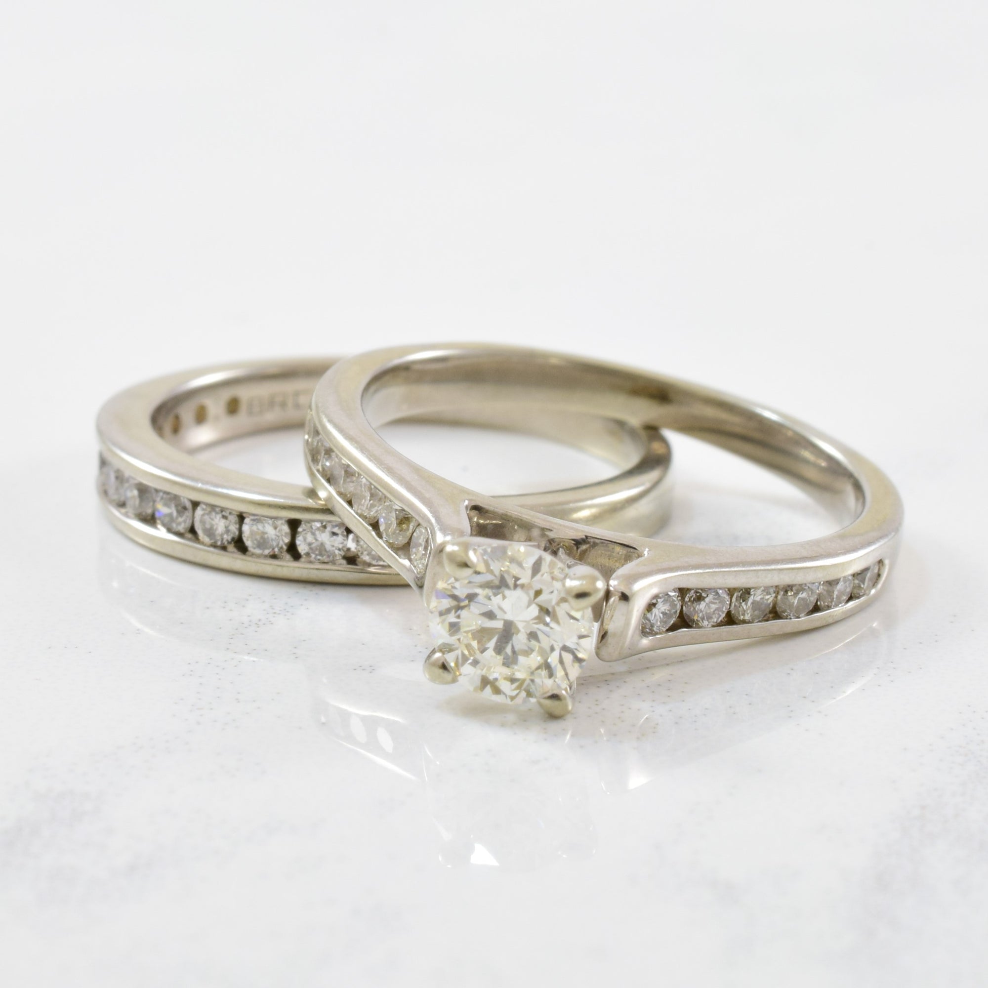 Spence Diamonds' Round Brilliant Diamond Wedding Set | 0.98ctw | SZ 6.5 |