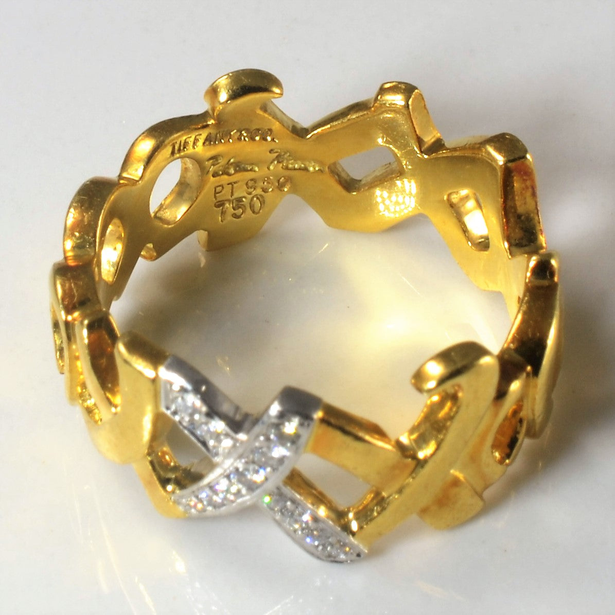 Tiffany & Co.' Paloma Picasso 1980s Diamond Graffiti Ring | 0.06ctw | SZ 5.5 |