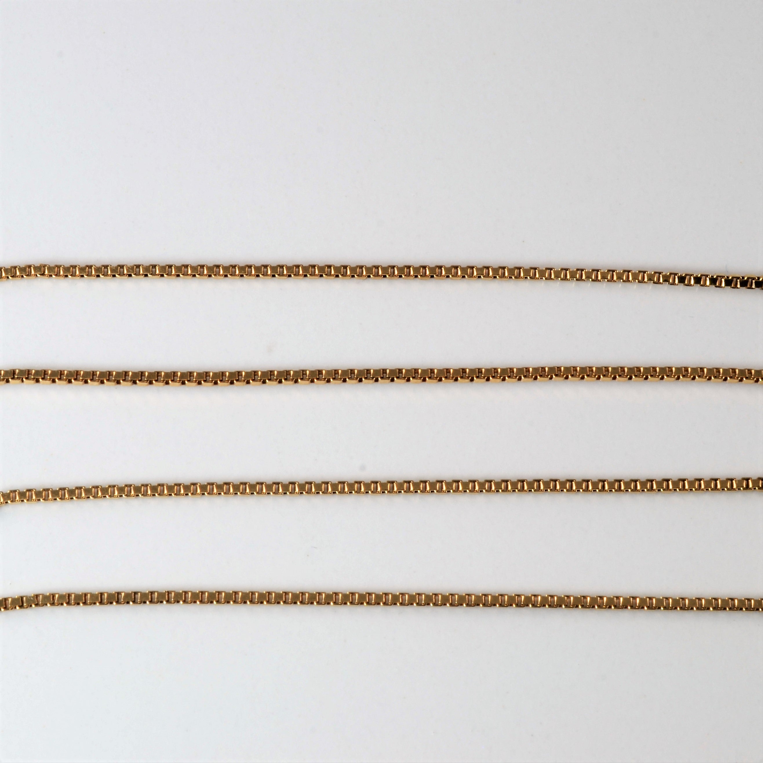 10k Yellow Gold Box Chain | 16"|