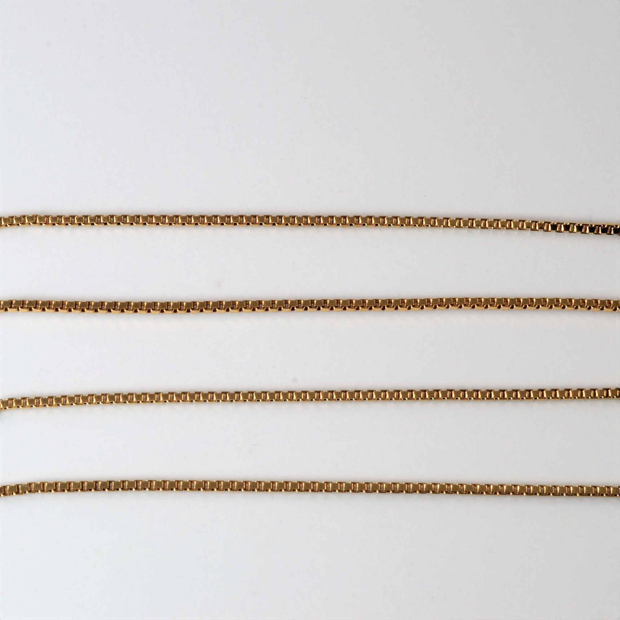 10k Yellow Gold Box Chain | 16