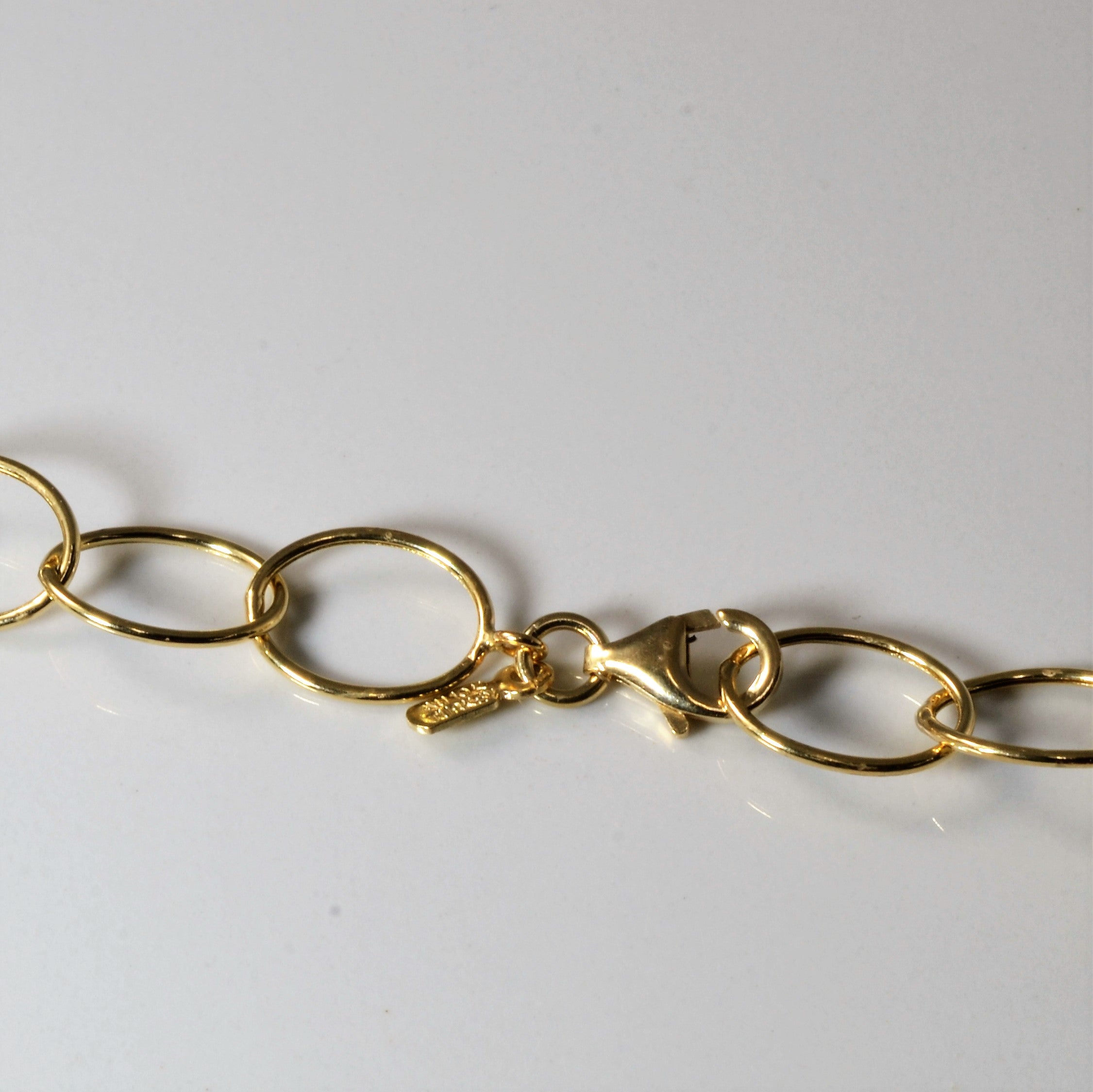 Fancy Yellow Gold Spiral Chain Necklace | 44" |