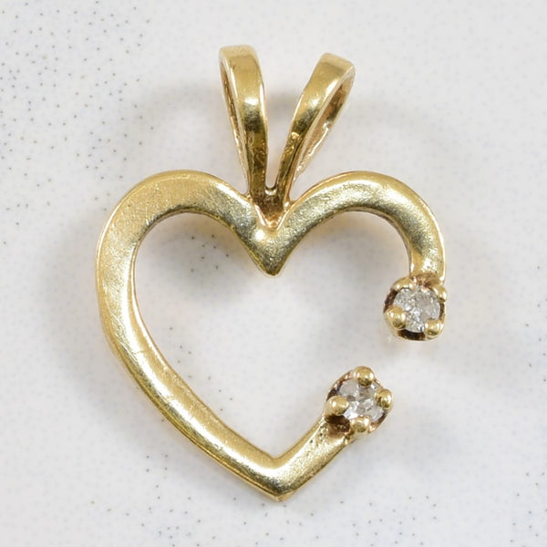 Diamond Heart Pendant | 0.03ct |