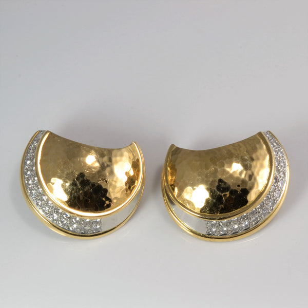 Diamond Dome Style Clip Earrings | 1.46 ctw |