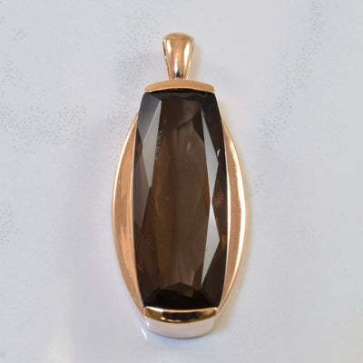 Tension Set Smoky Quartz Pendant | 11.0ct |