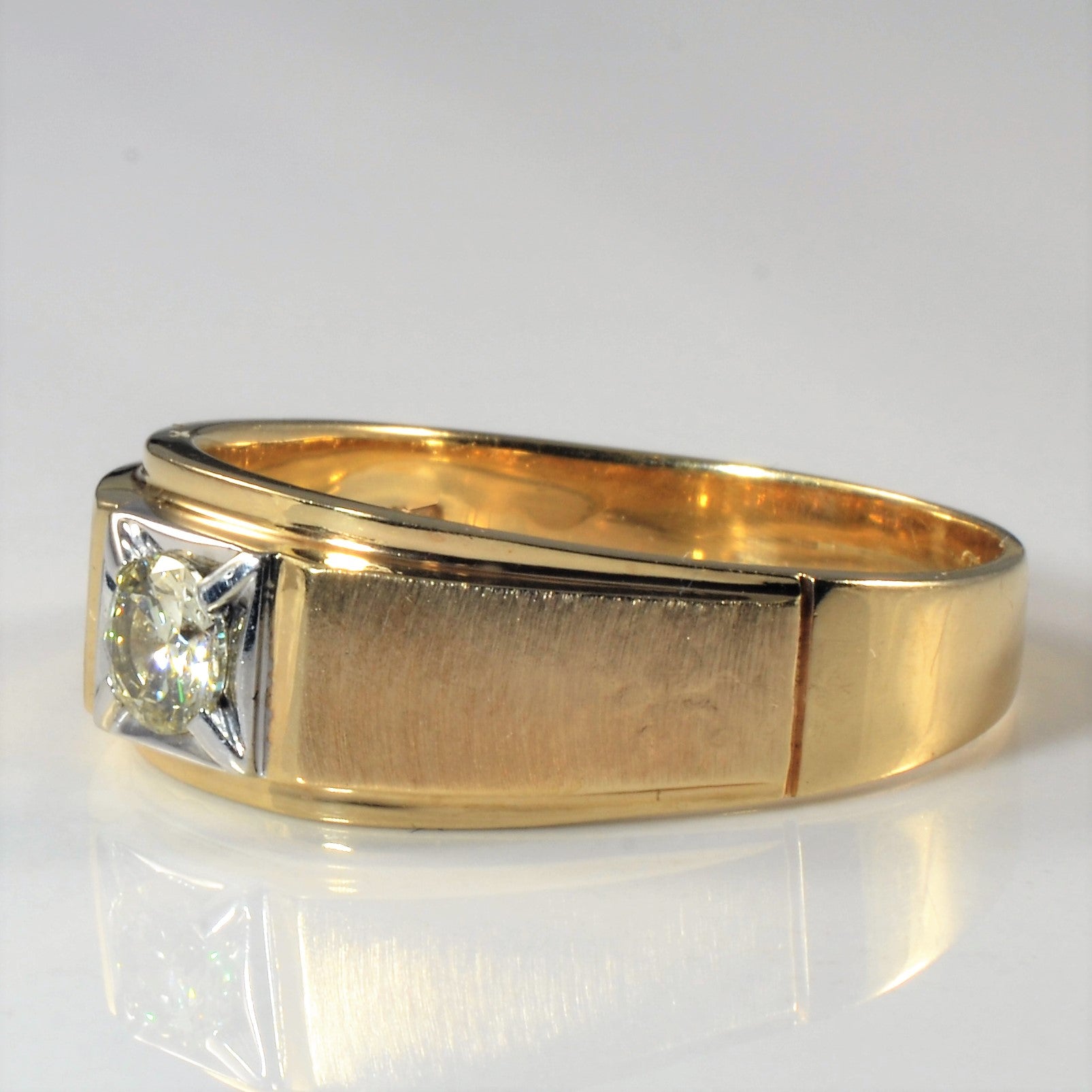 Bague solitaire en diamant | 0,50 ct | Taille 13,25 | 