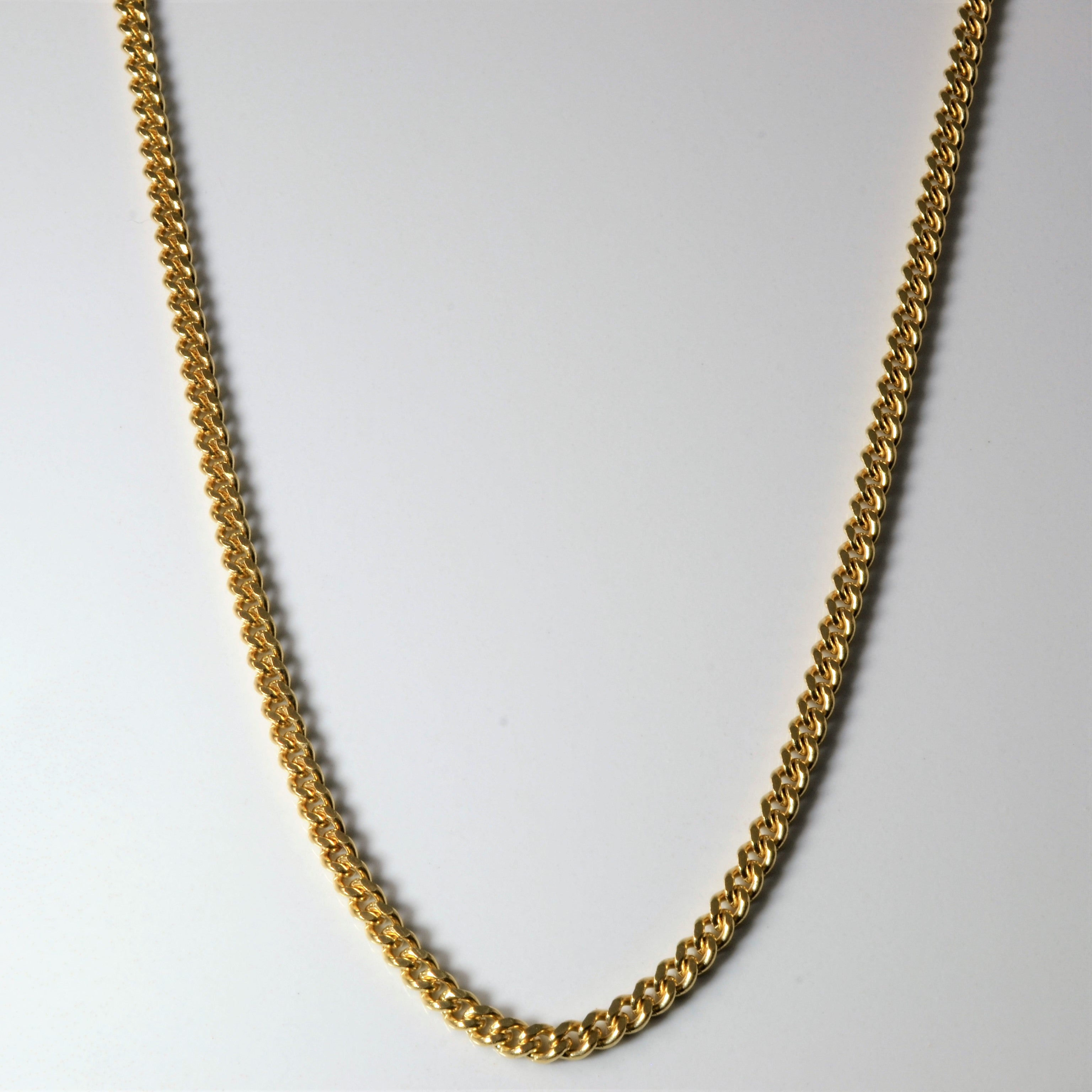 10k Yellow Gold Curb Chain | 28" |