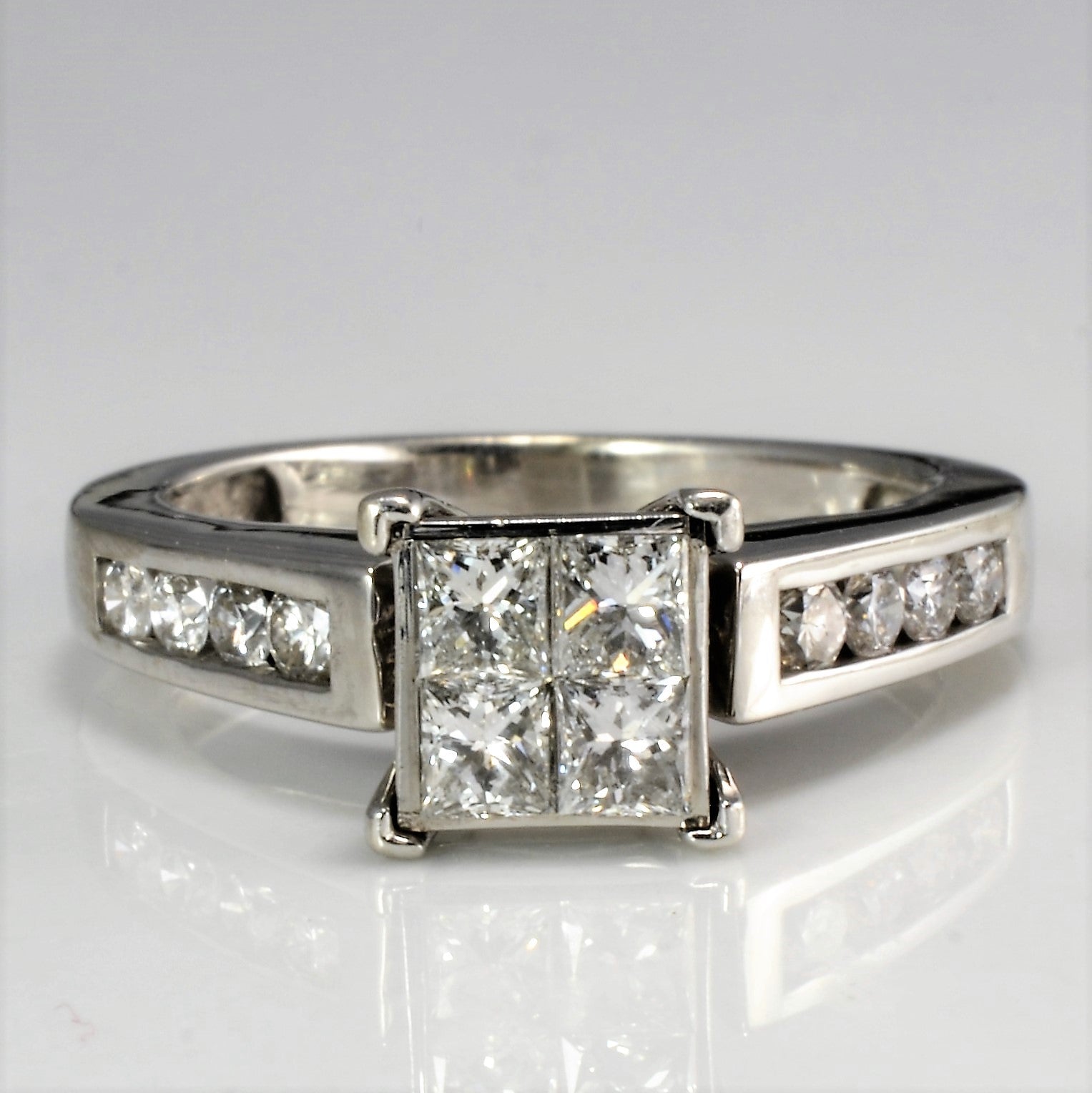 Tapered Diamond Engagement Ring | 0.62 ctw, SZ 5.5 |