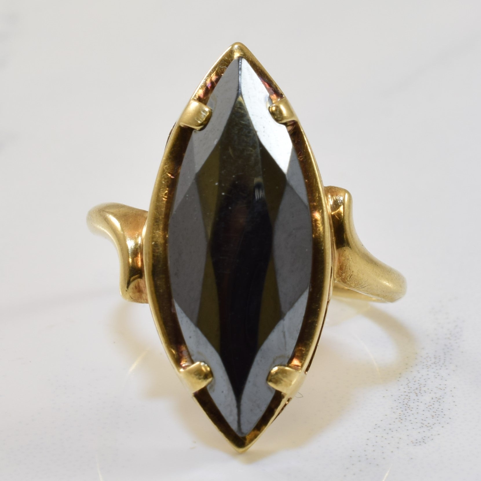 Marquise Hematite Ring | 4.00ct | SZ 6 |