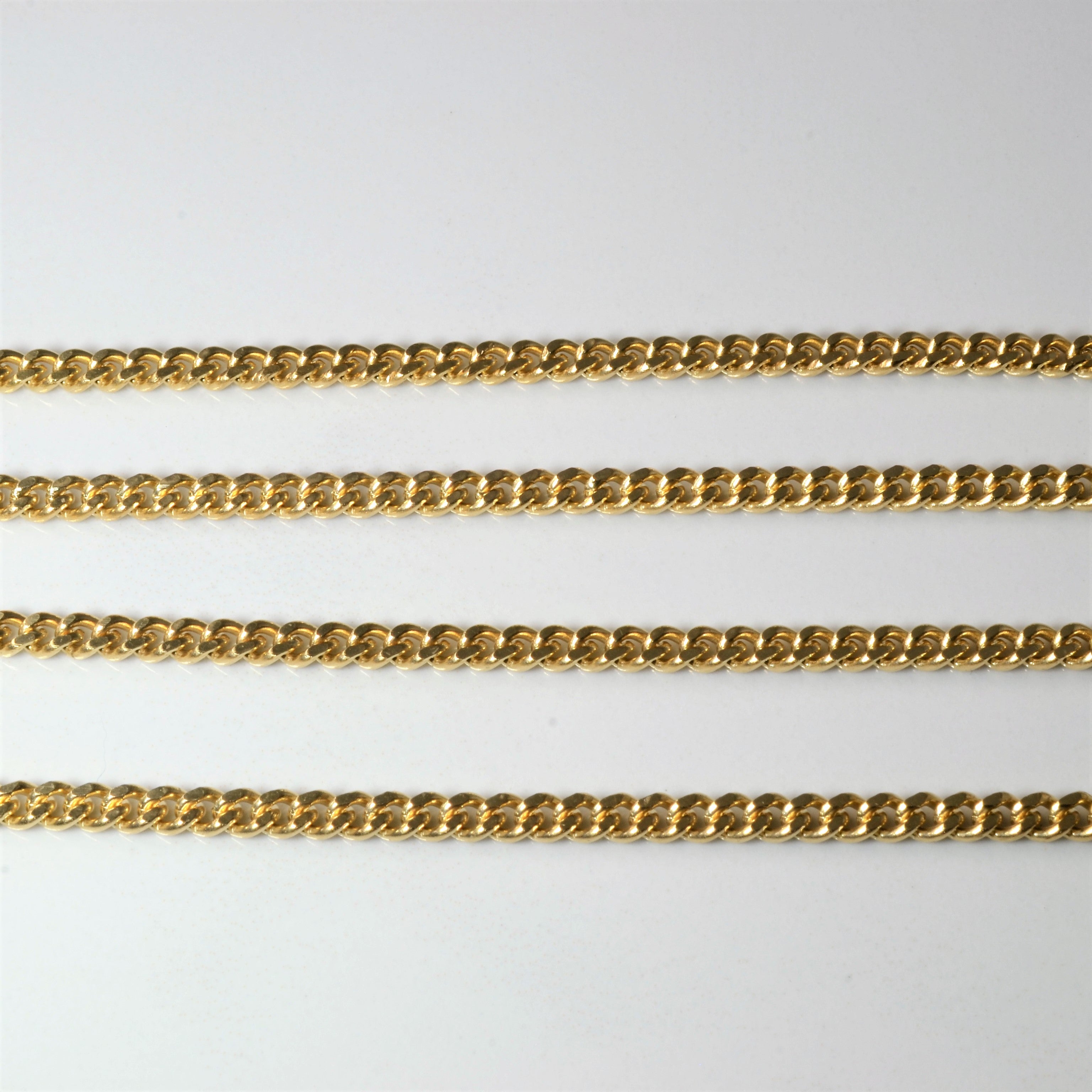 10k Yellow Gold Curb Chain | 28" |