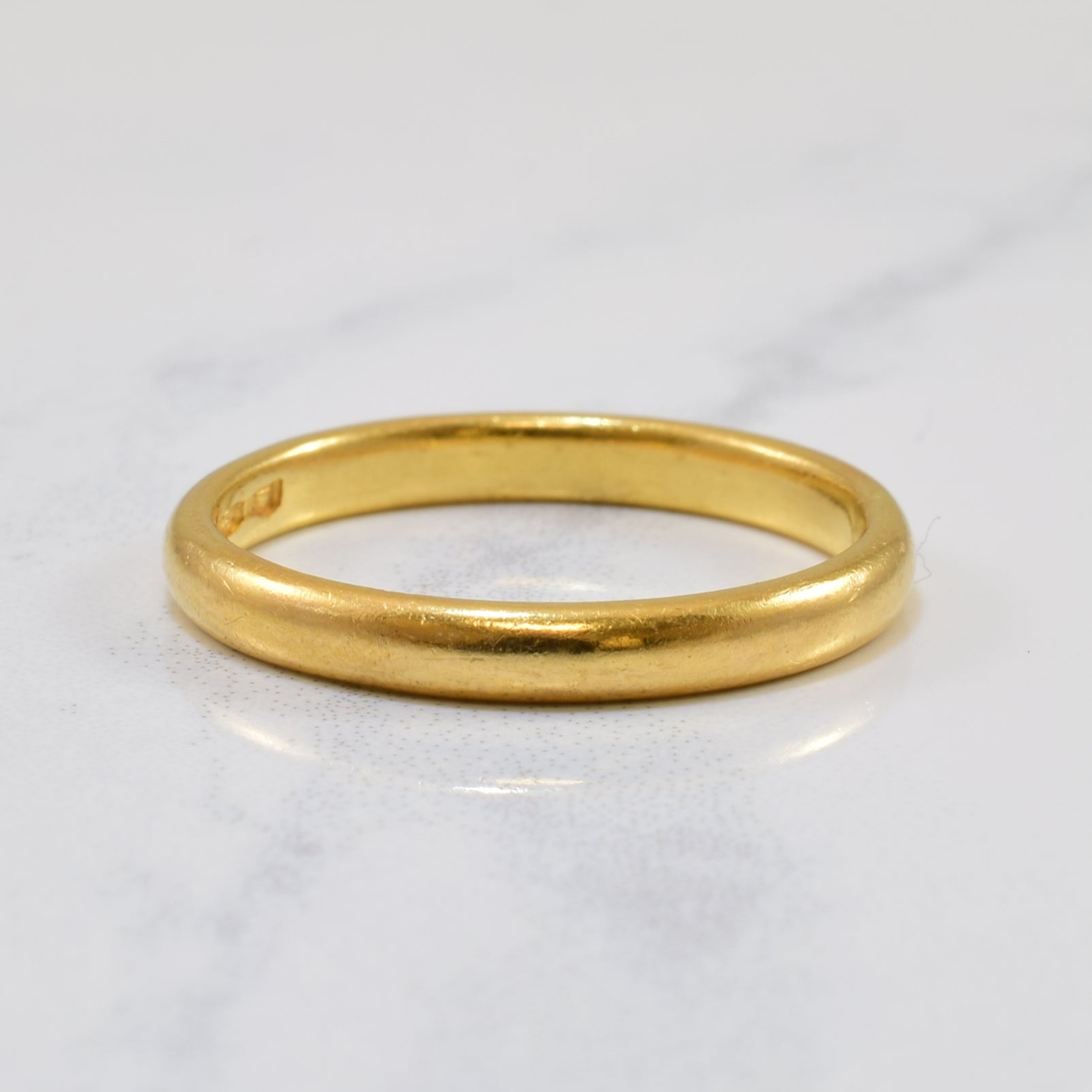 1950s Yellow Gold Band | SZ 6.75 |