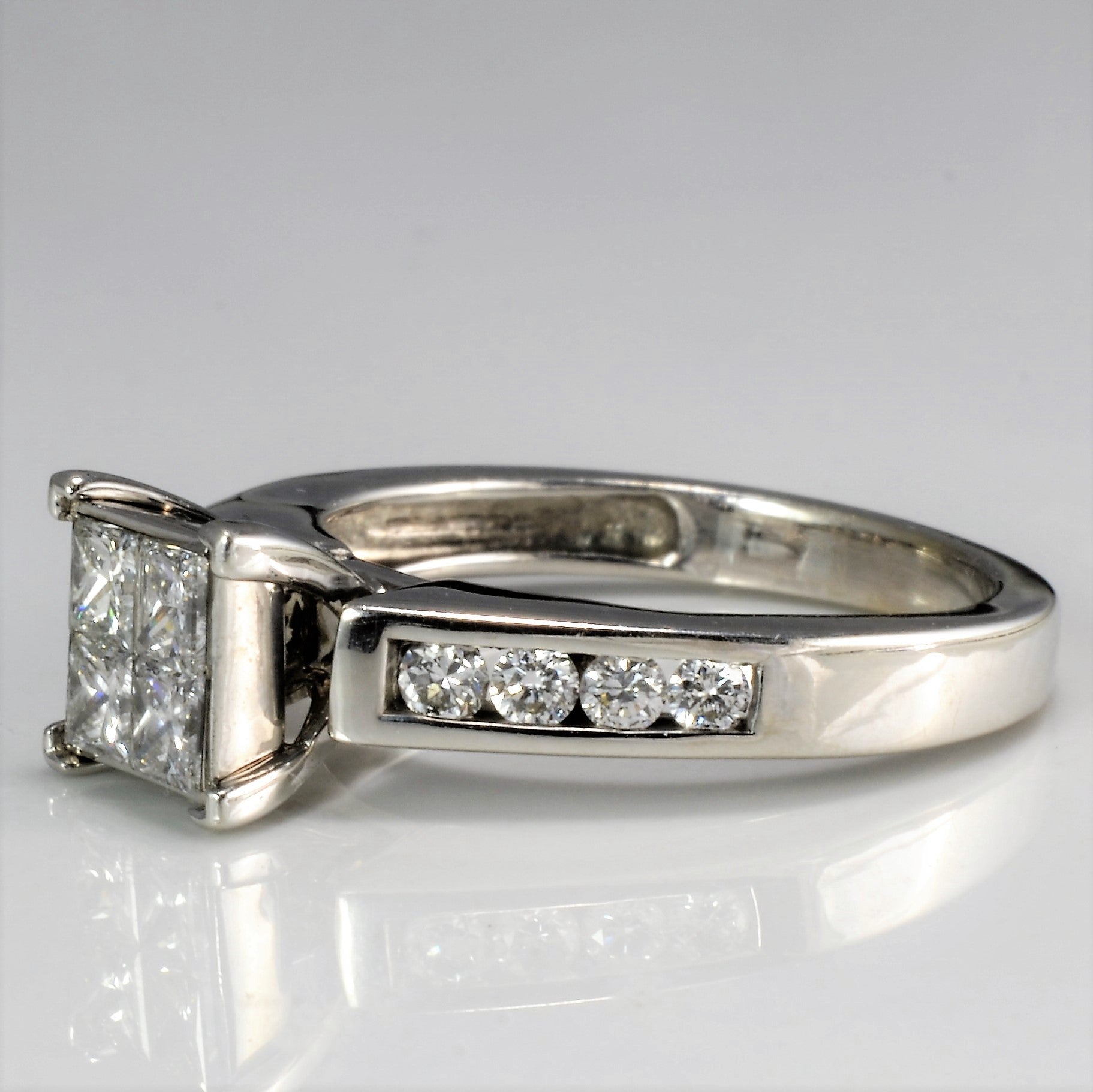 Tapered Diamond Engagement Ring | 0.62 ctw, SZ 5.5 |