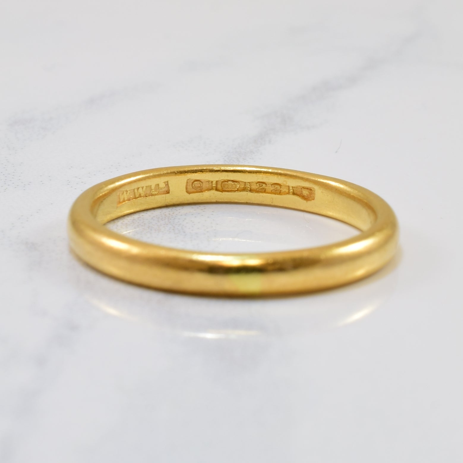 1950s Yellow Gold Band | SZ 6.75 |