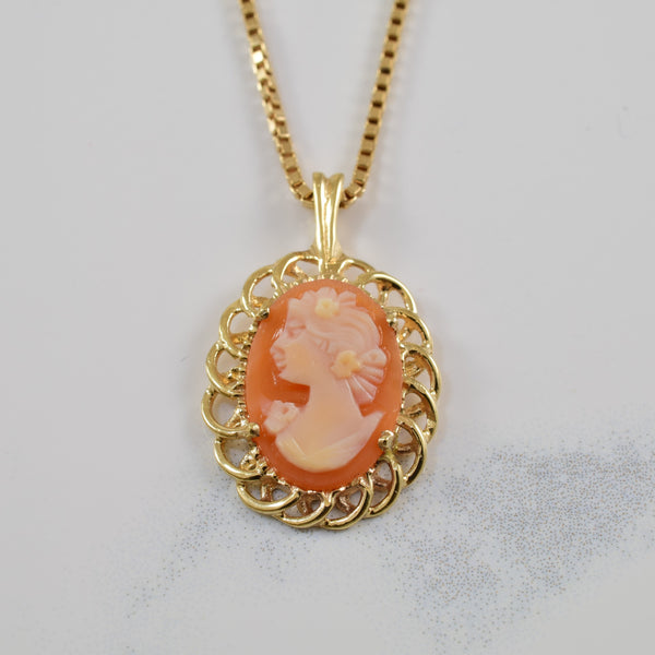 Shell Cameo Necklace | 2.00ct | 19