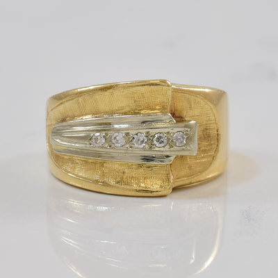 Five Stone Diamond Band | 0.05ctw | SZ 6.75 |
