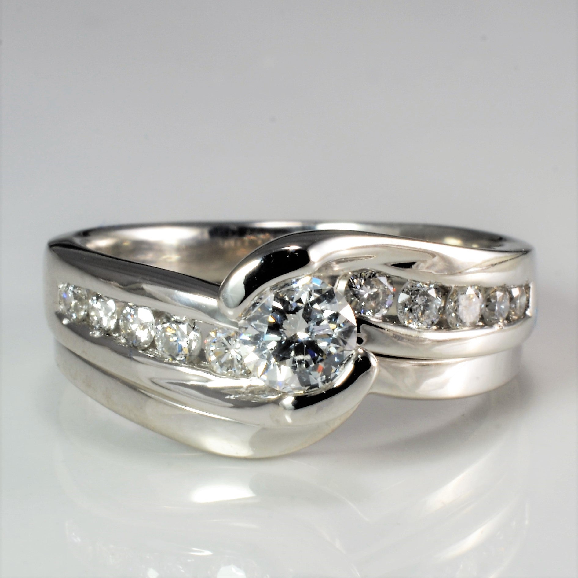 Bypass Channel Diamond Engagement Ring | 0.50 ctw, SZ 5.5 |