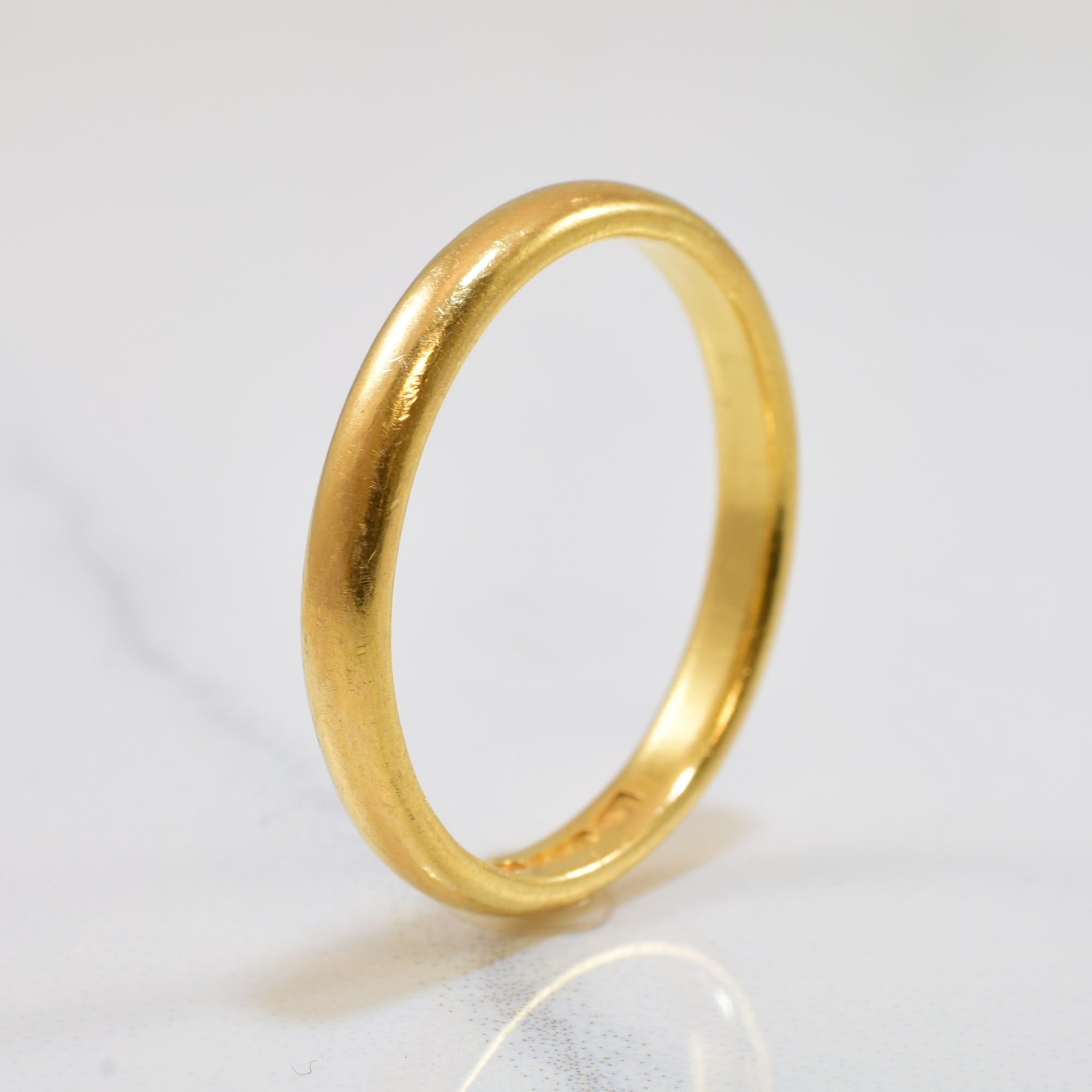 1950s Yellow Gold Band | SZ 6.75 |