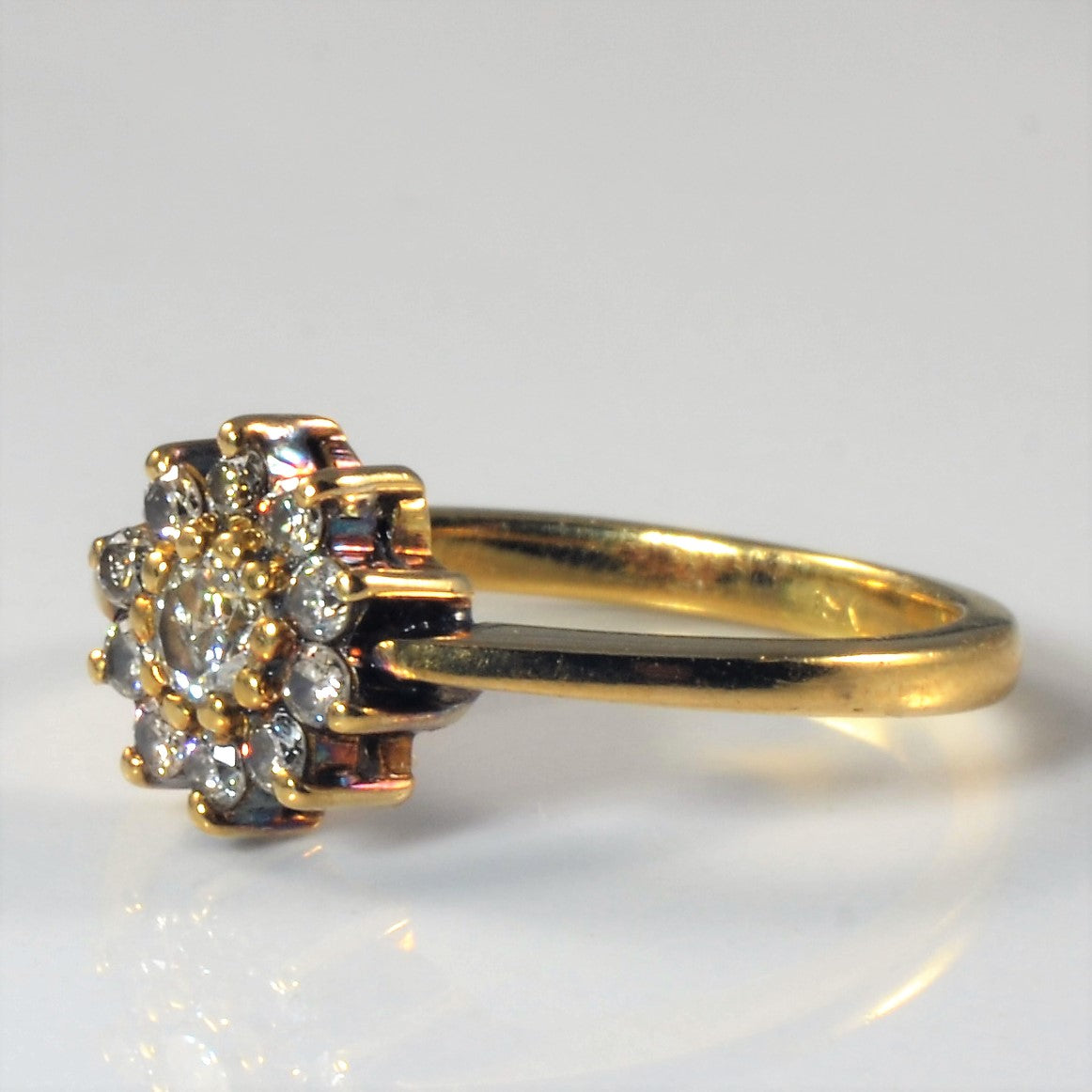 Low Profile Diamond Cluster Ring | 0.32ctw | SZ 5 |