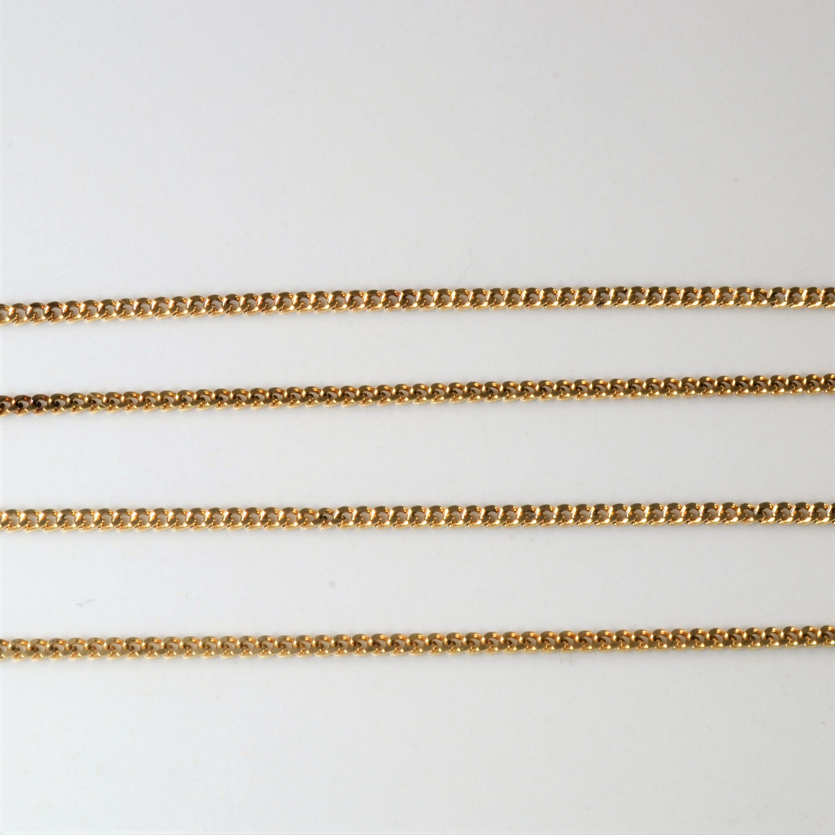 10k Yellow Gold Curb Chain | 18"|