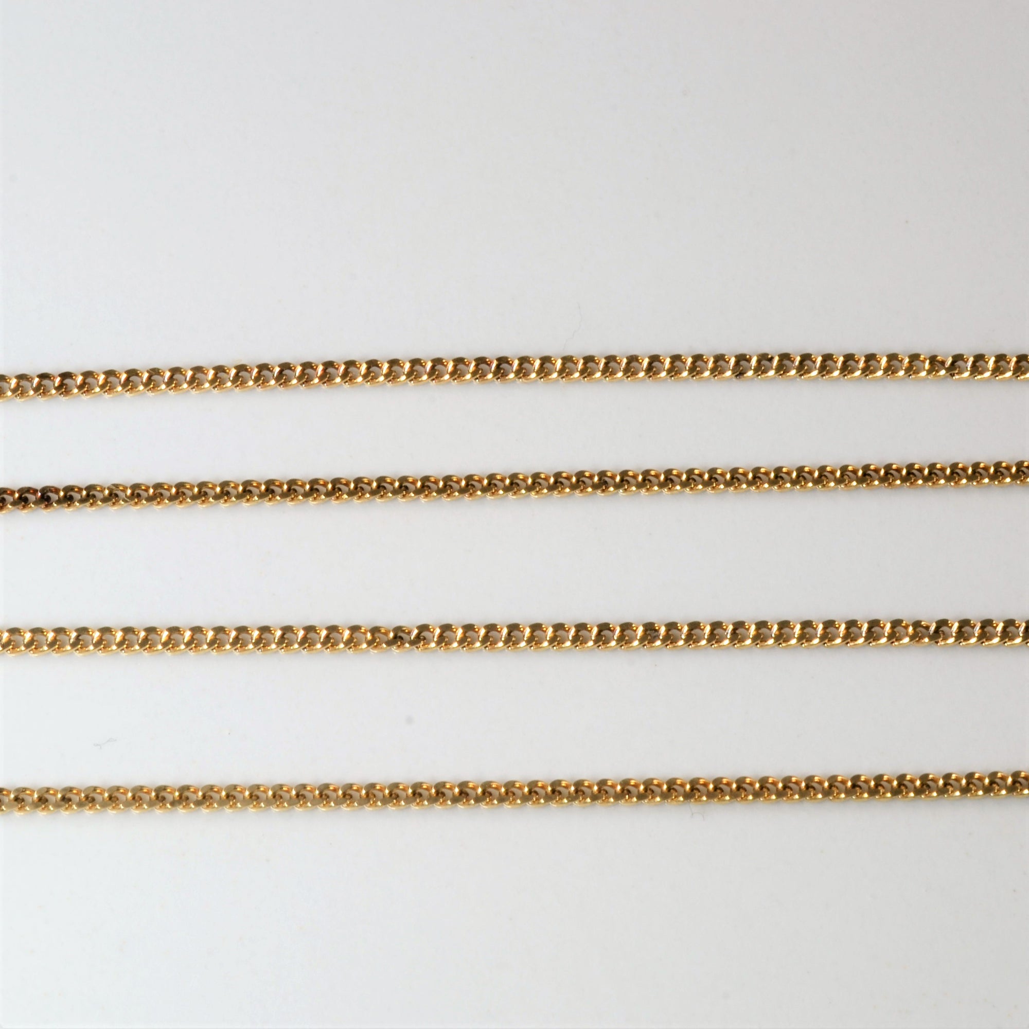 10k Yellow Gold Curb Chain | 18