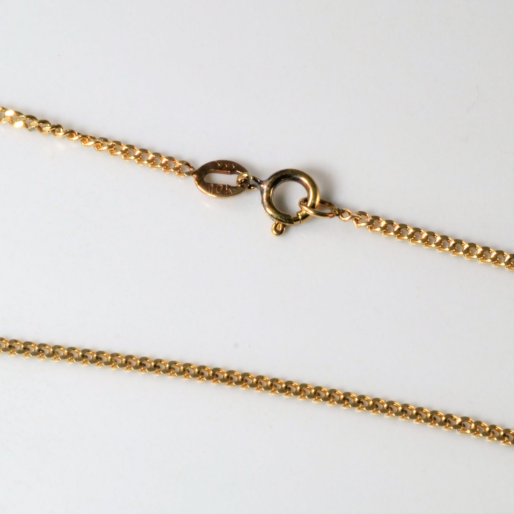 10k Yellow Gold Curb Chain | 18