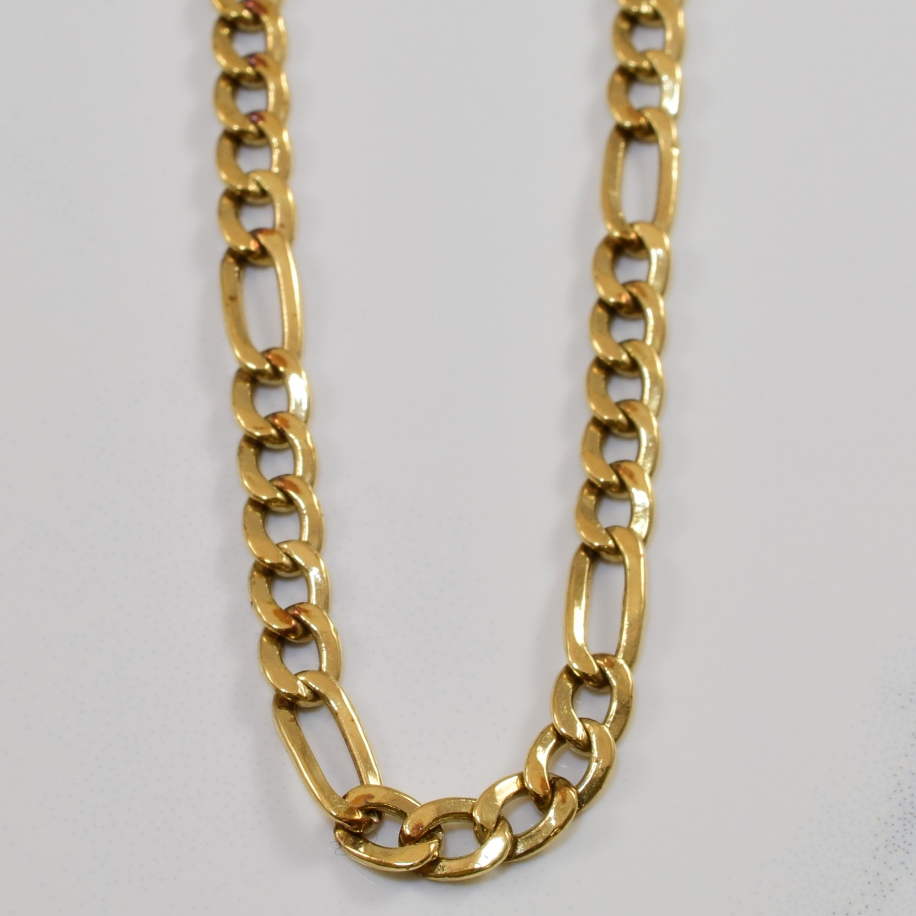 8k Yellow Gold Figarucci Chain 