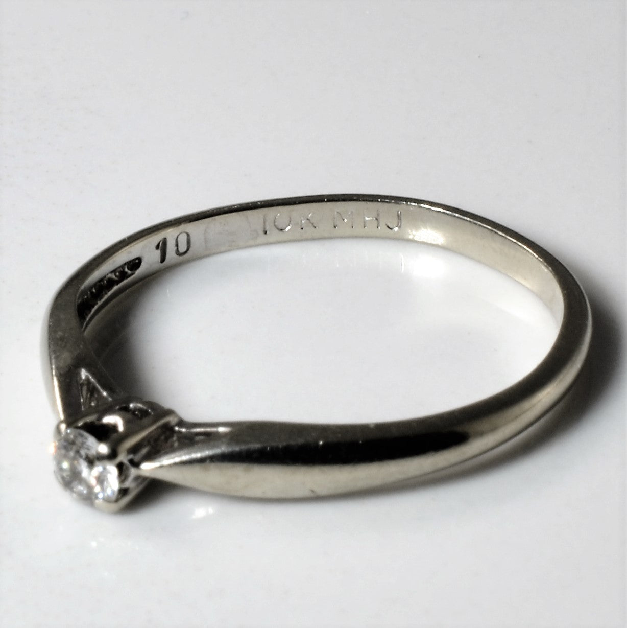 Solitaire Diamond Ring | 0.10ct | SZ 6.75 |
