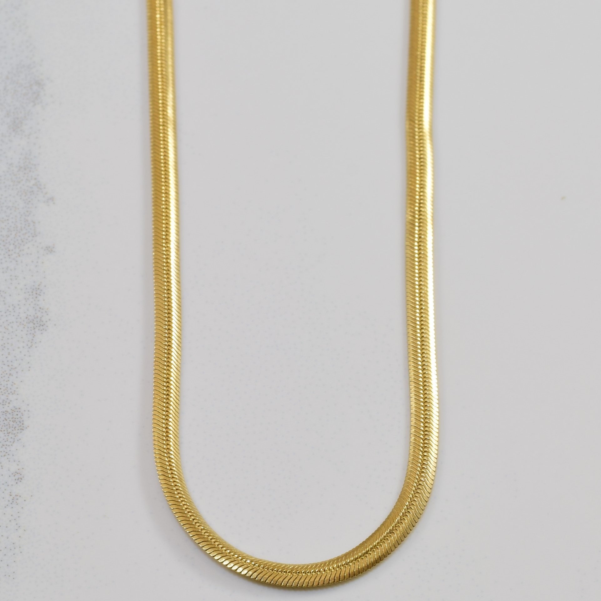 14k Yellow Gold Herringbone Chain | 18" |