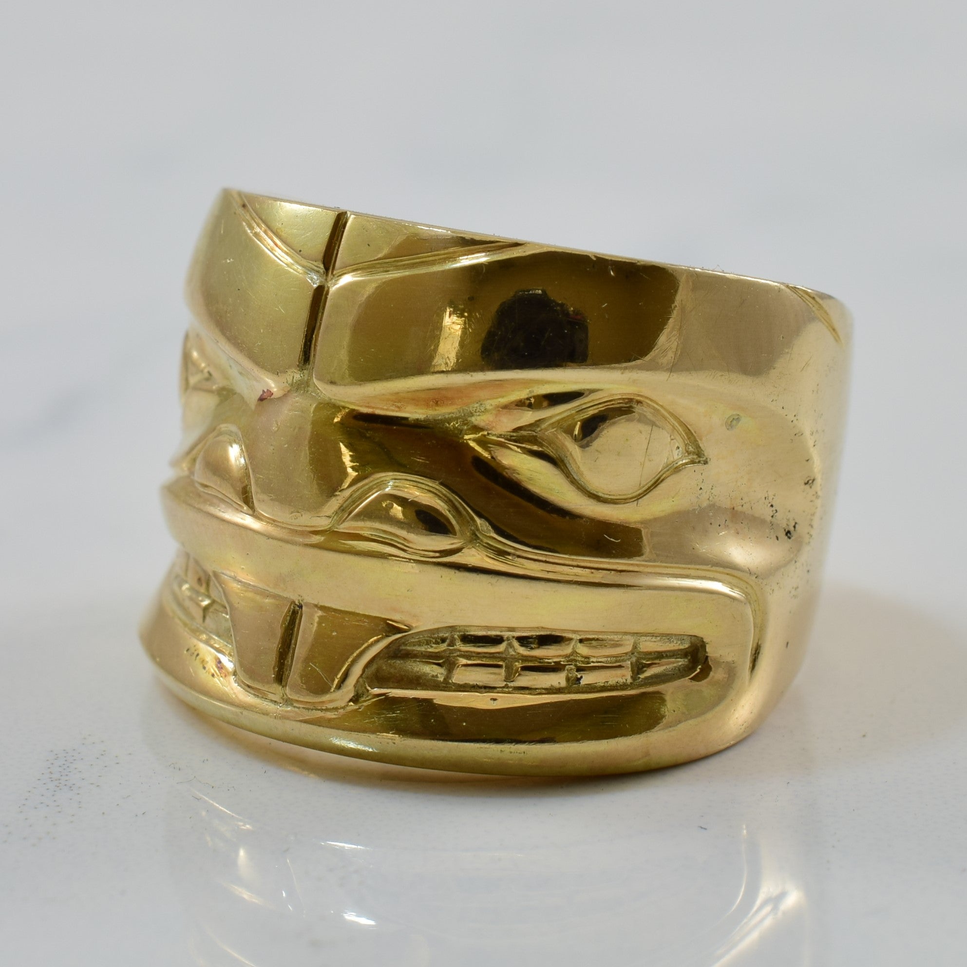 Indigenous Beaver Art Ring | SZ 8.25 |