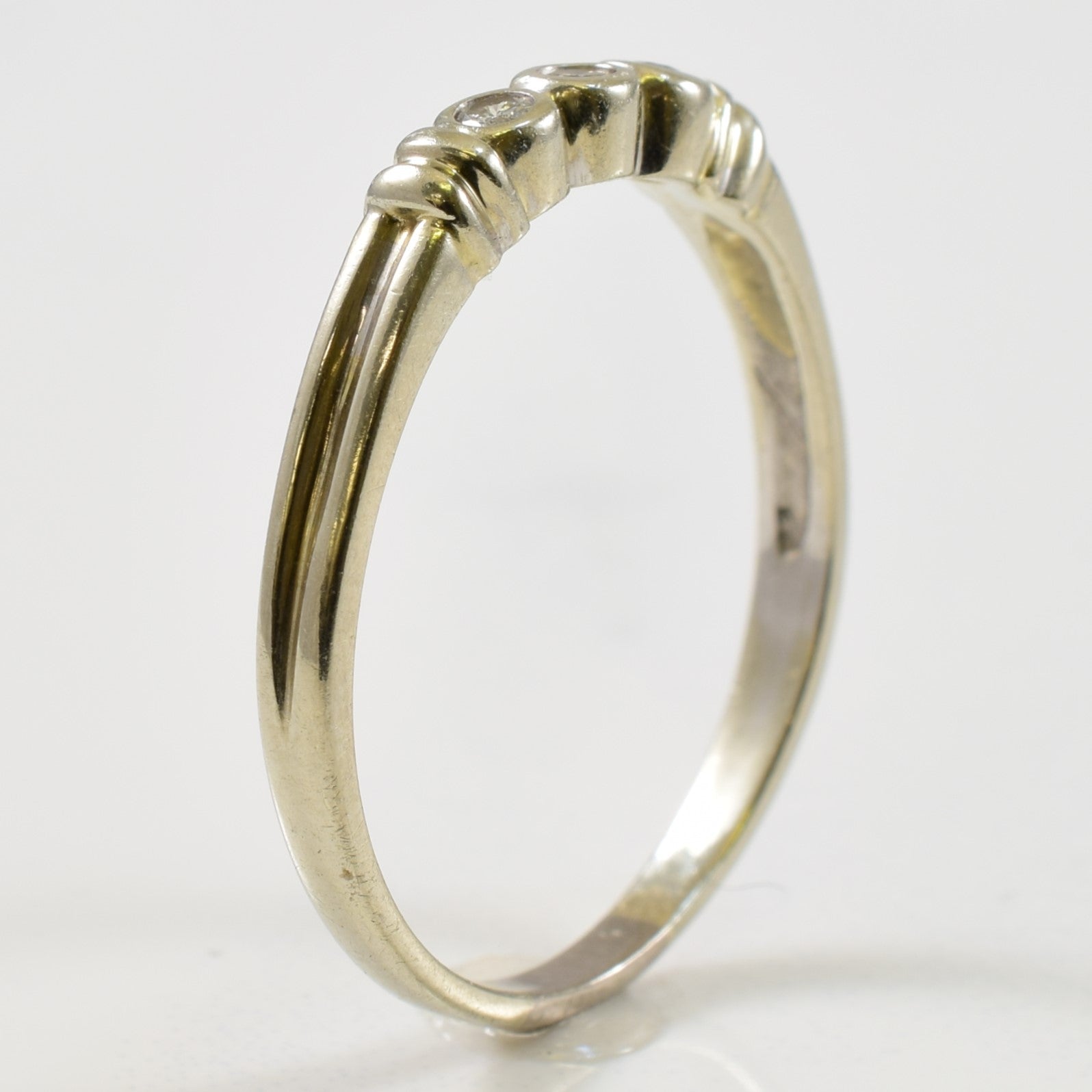 Bezel Set Diamond Ring | 0.06ctw | SZ 8 |