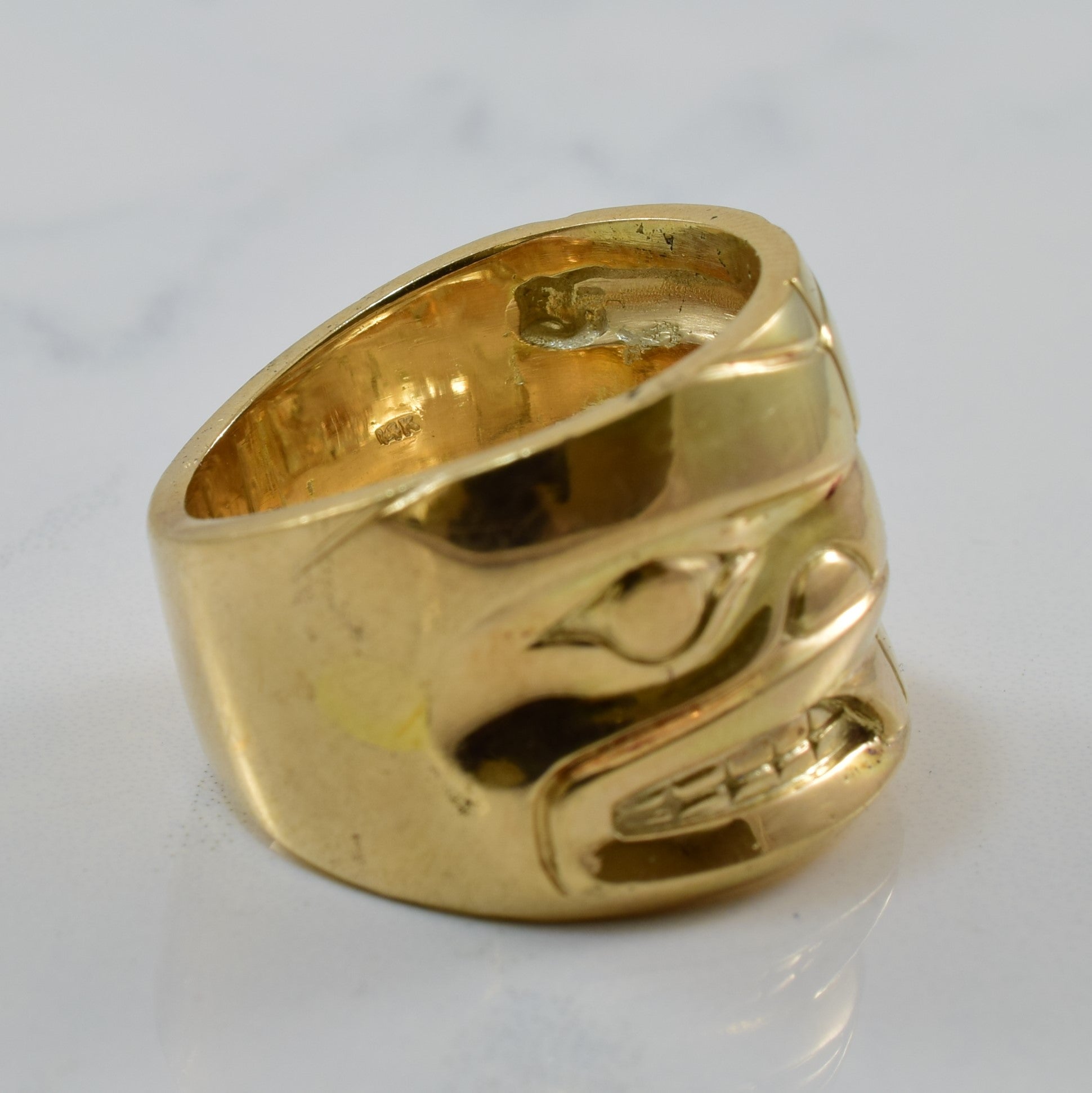 Indigenous Beaver Art Ring | SZ 8.25 |