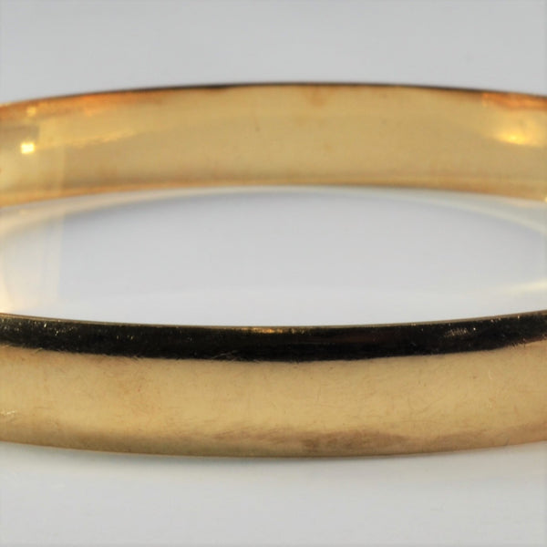 Solid Flat Wire Bangle | 8