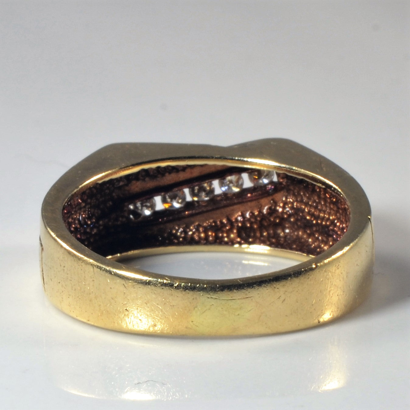 Bypass Channel Set Diamond Band | 0.15ctw | SZ 8.25 |