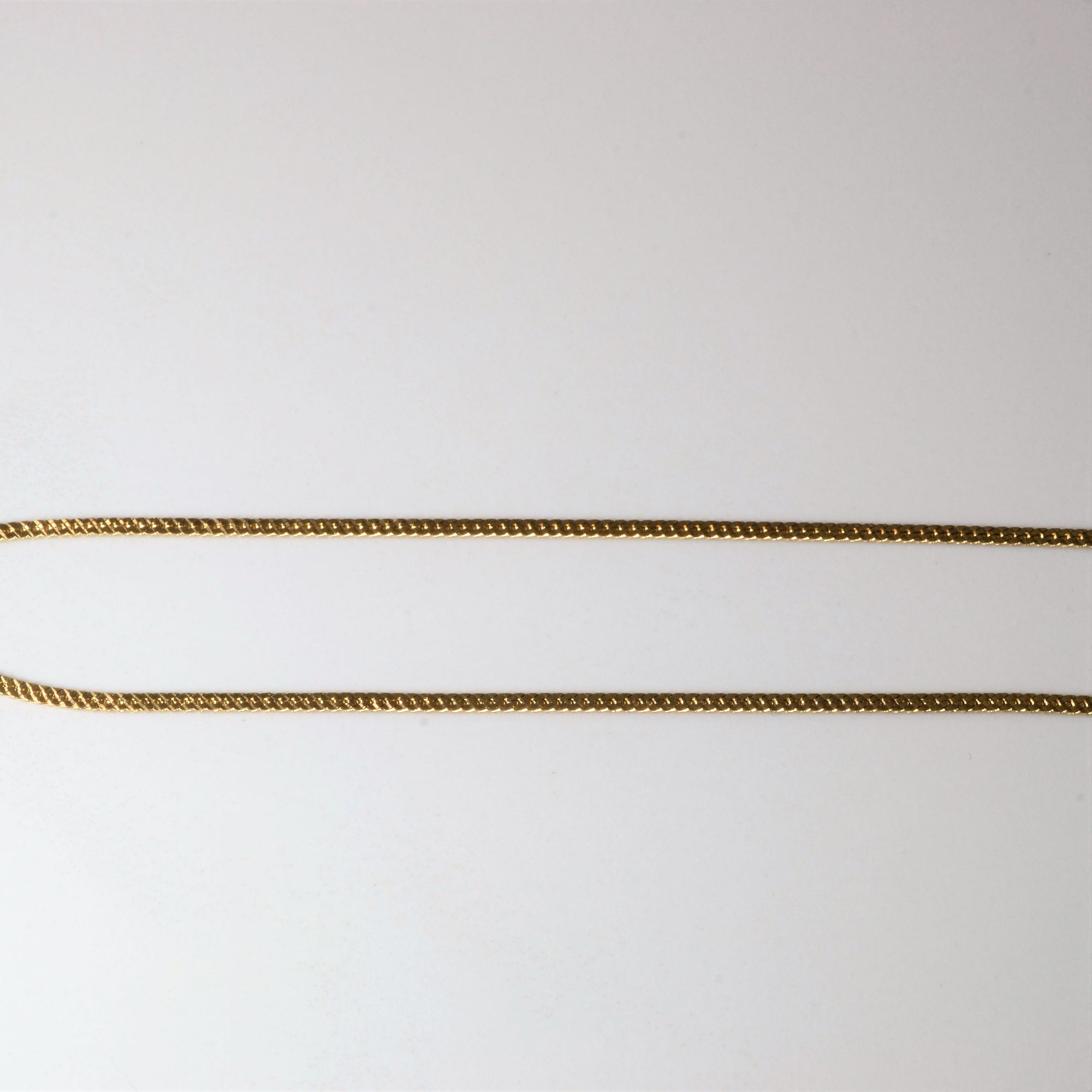 10k Yellow Gold Flat Curb Chain | 17
