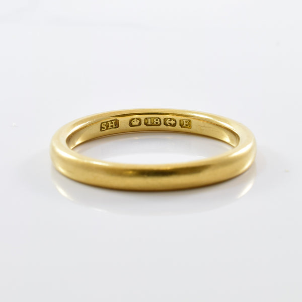 1850s Yellow Gold Band | SZ 7.25 |