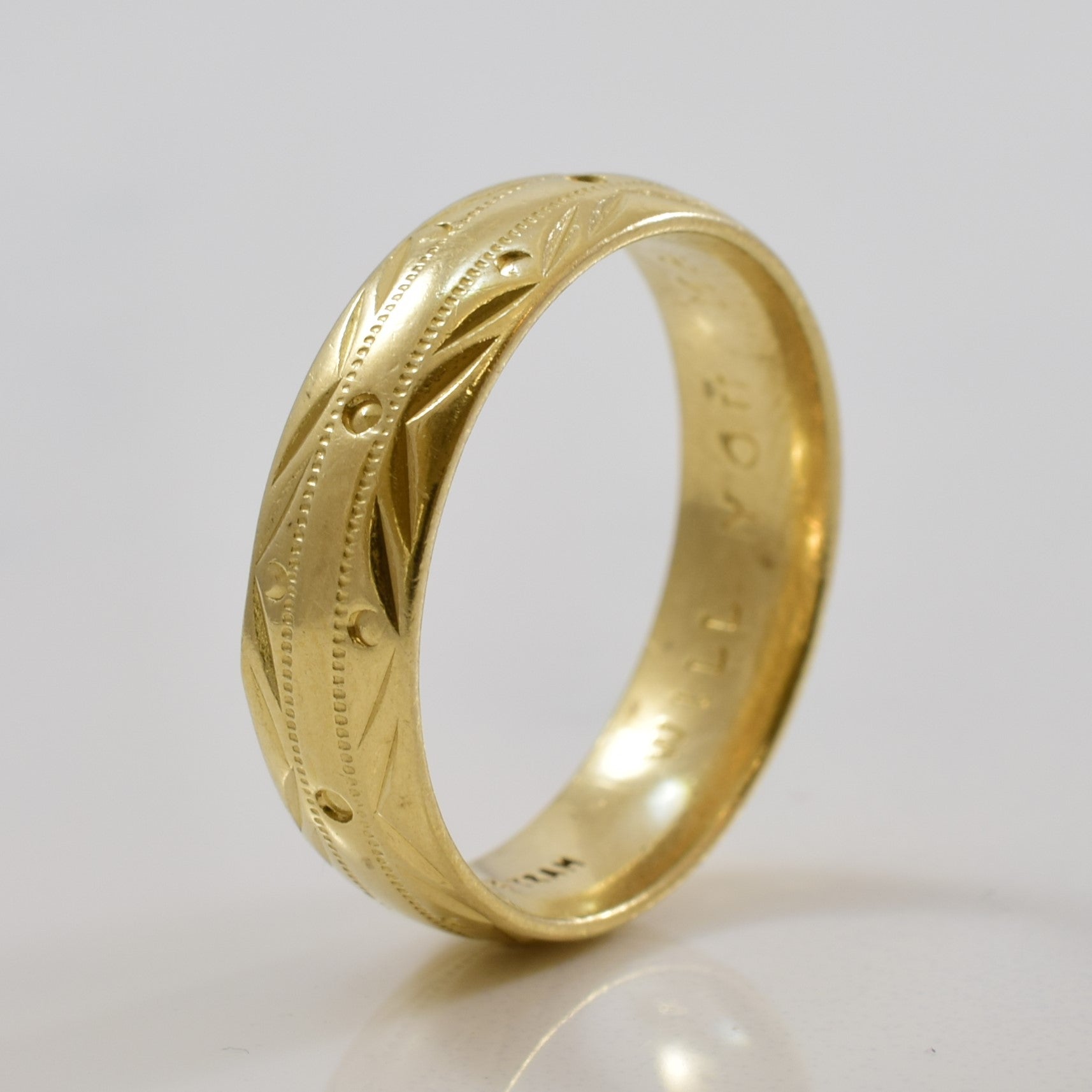 Textured Gold Band | SZ 10 |