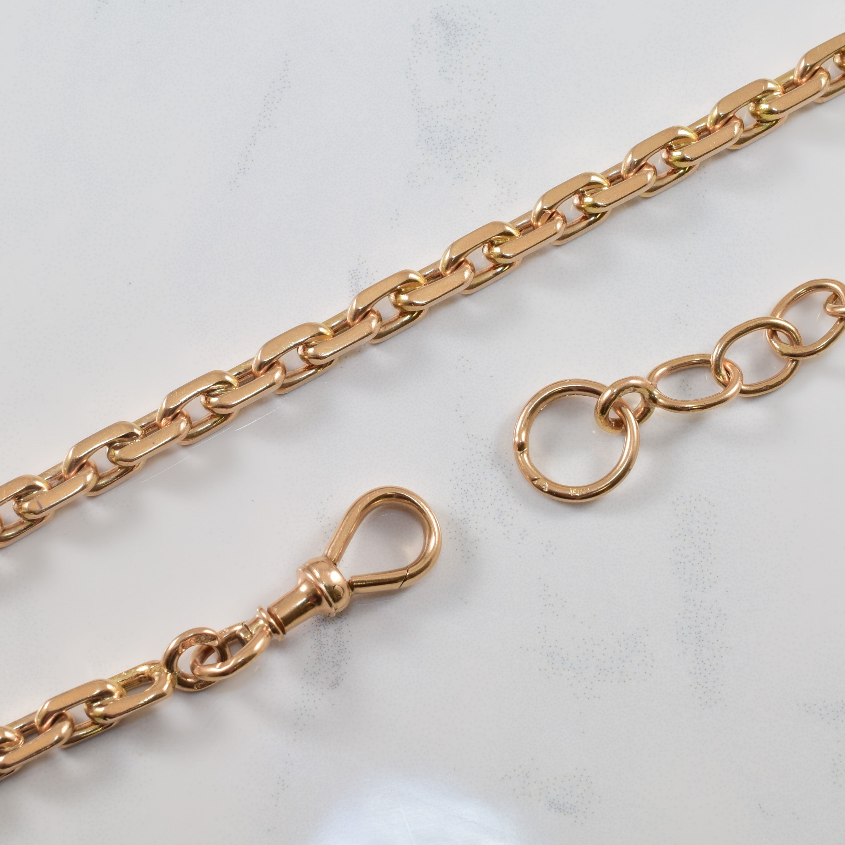 Chaîne à maillons fantaisie en or jaune 14 carats | 18 pouces | 