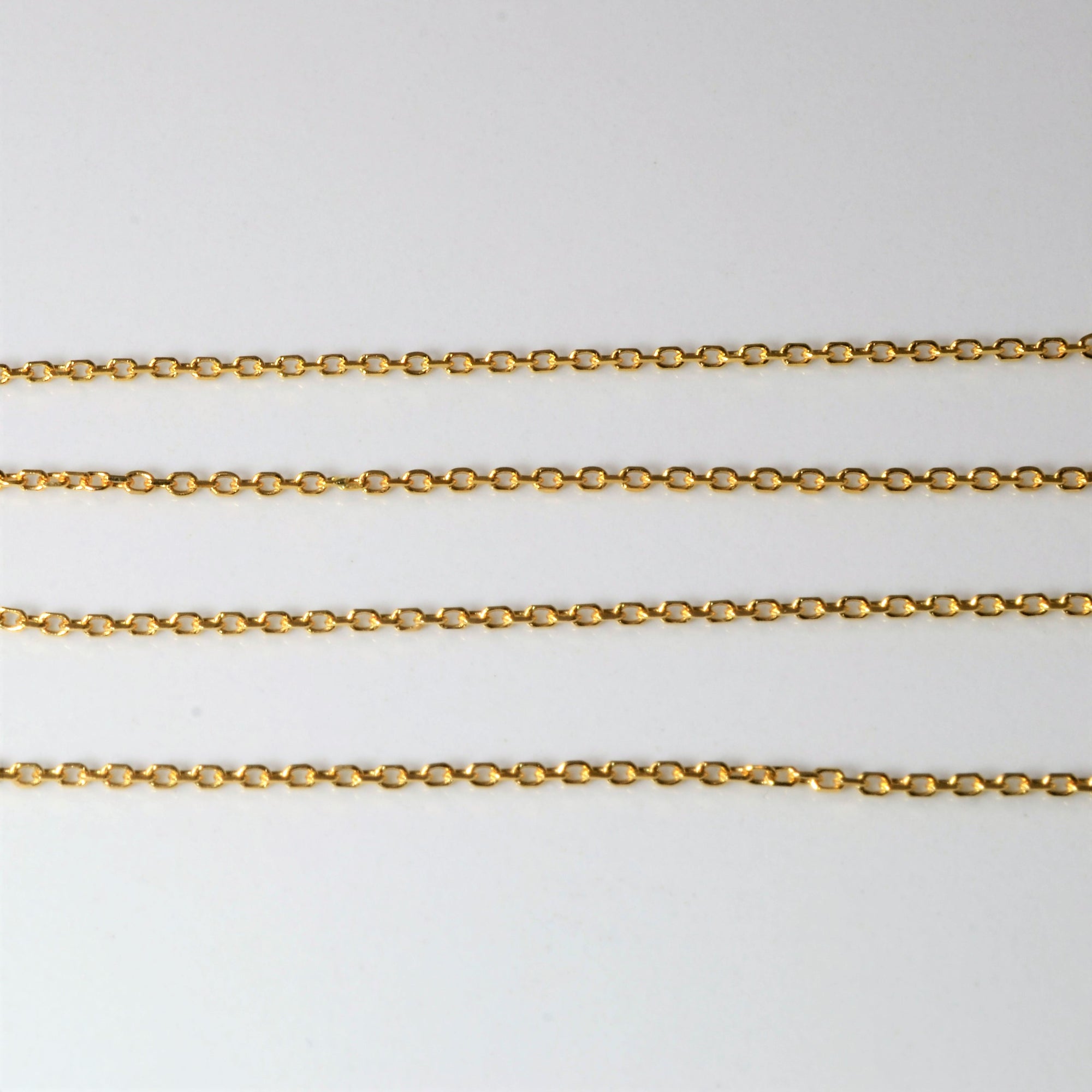 18k Yellow Gold Cable Chain | 15