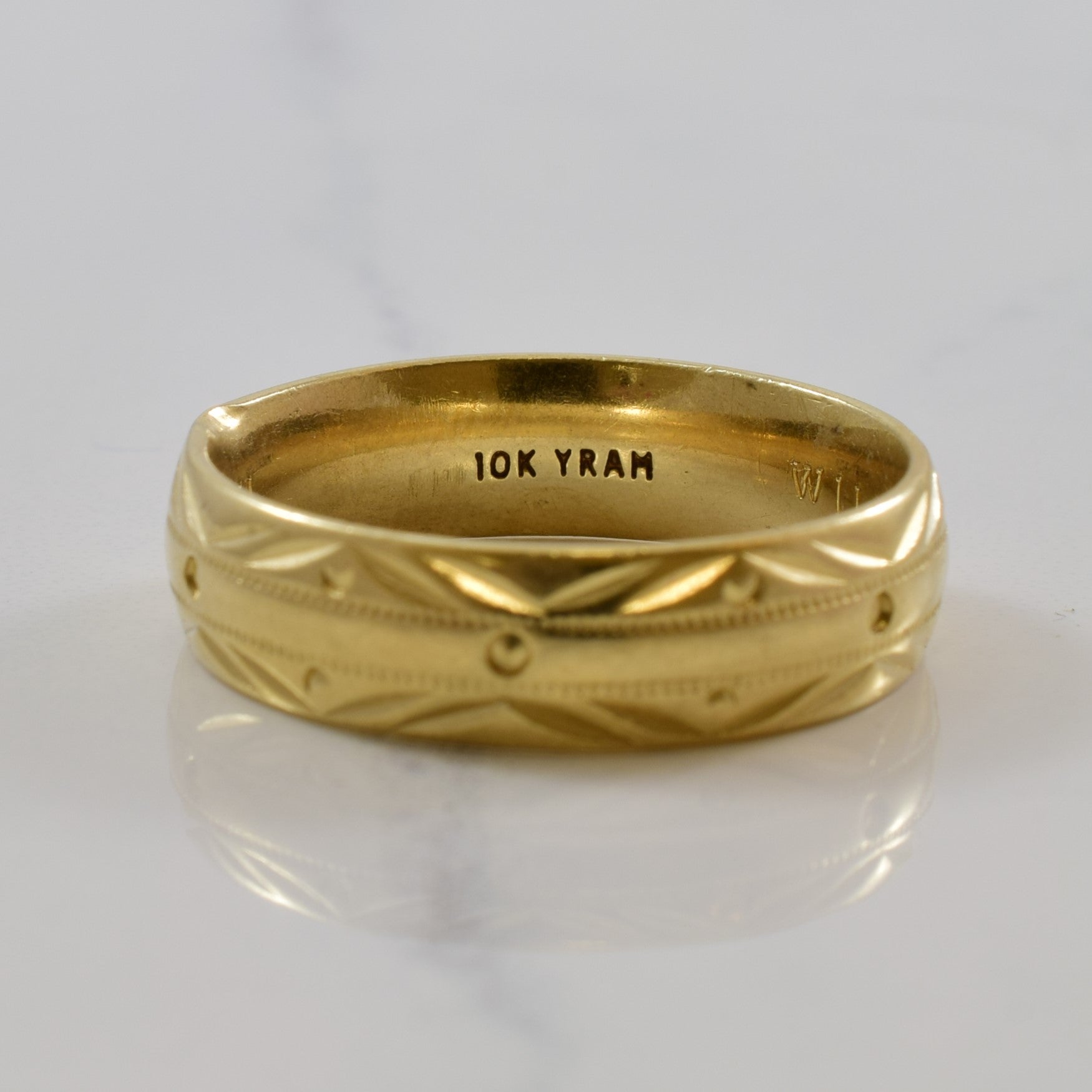 Textured Gold Band | SZ 10 |