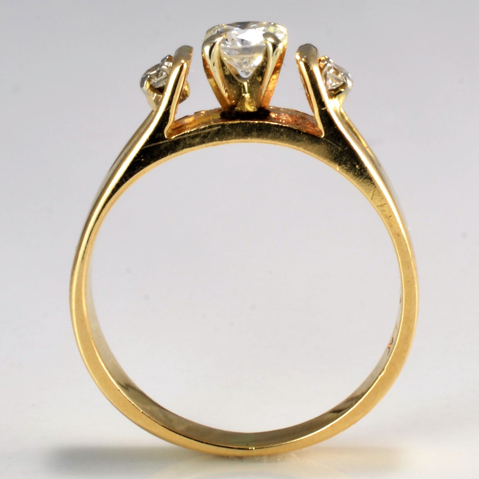 Three Stone Diamond Engagement Ring | 0.31 ctw, SZ 4 |