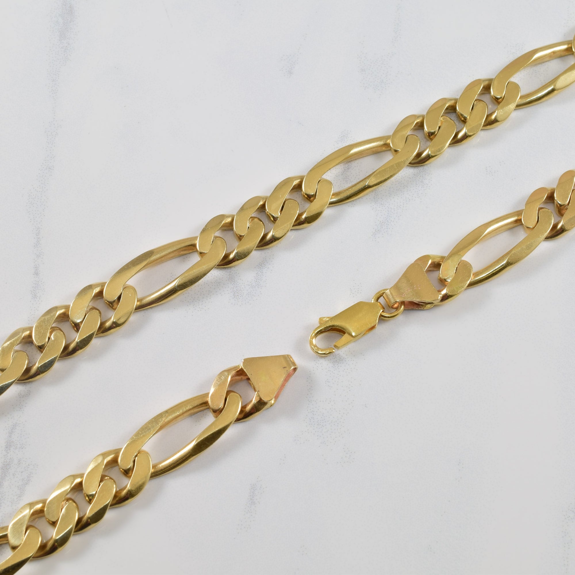 14k Yellow Gold Figaro Chain | 24