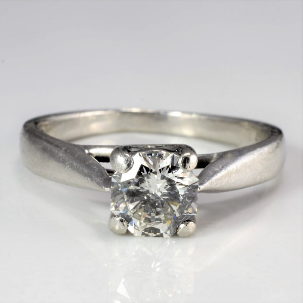 High Set Solitaire Diamond Engagement Ring | 0.72 ct, SZ 6 |