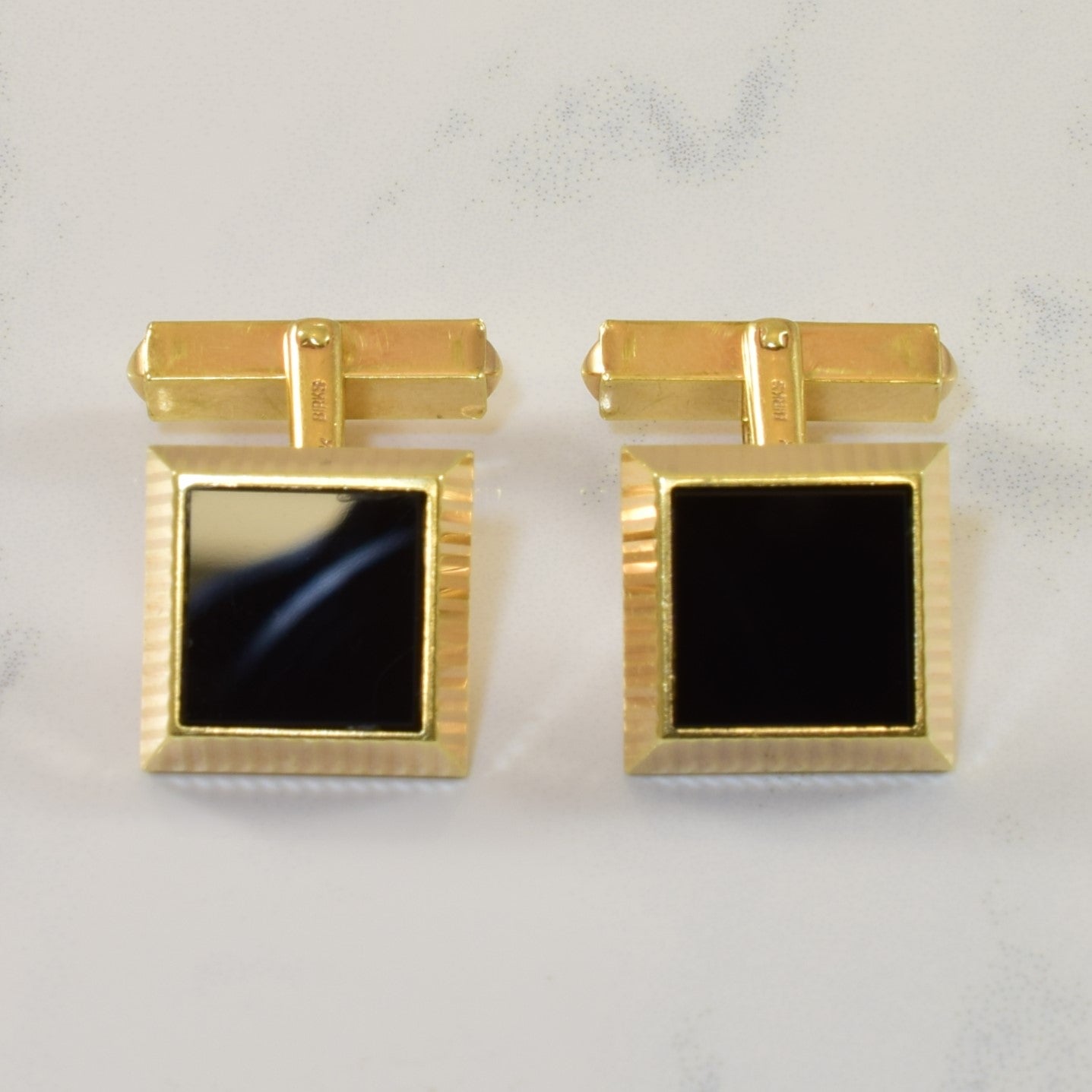 Birks' Vintage Onyx Cufflinks | 6.00ctw |