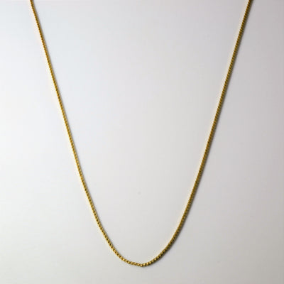 10k Yellow Gold Box Chain | 16